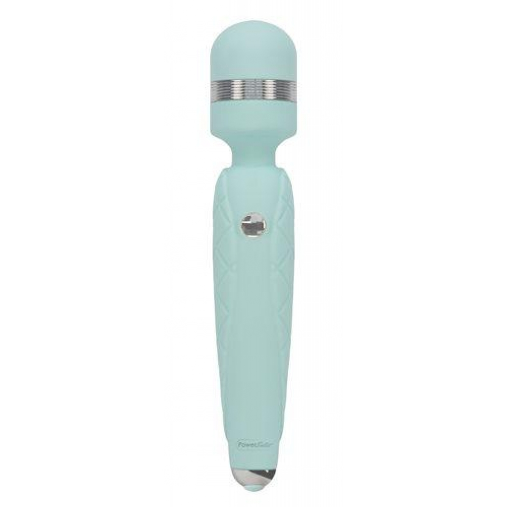 Pillow Talk Cheeky Wand Vibe Swarovski Crystal Teal - Body Massagers