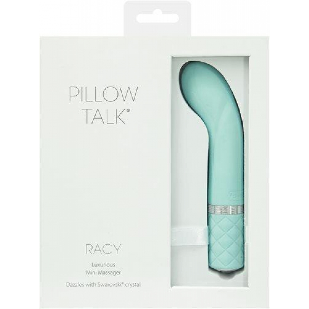 Pillow Talk Racy Vibe W/ Swarovski Crystal Teal - G-Spot Vibrators