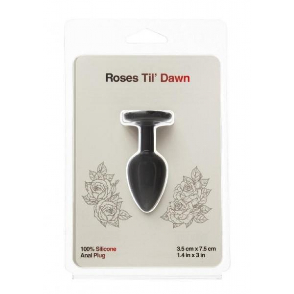 Roses Til Dawn Silicone Anal Plug - Small