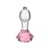 Pillow Talk Rosy Flower Glass Anal Plug Pink - Anal Plugs