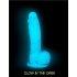 Addiction Luke 7.5 inches Blue Glow In The Dark Dildo - Realistic Dildos & Dongs