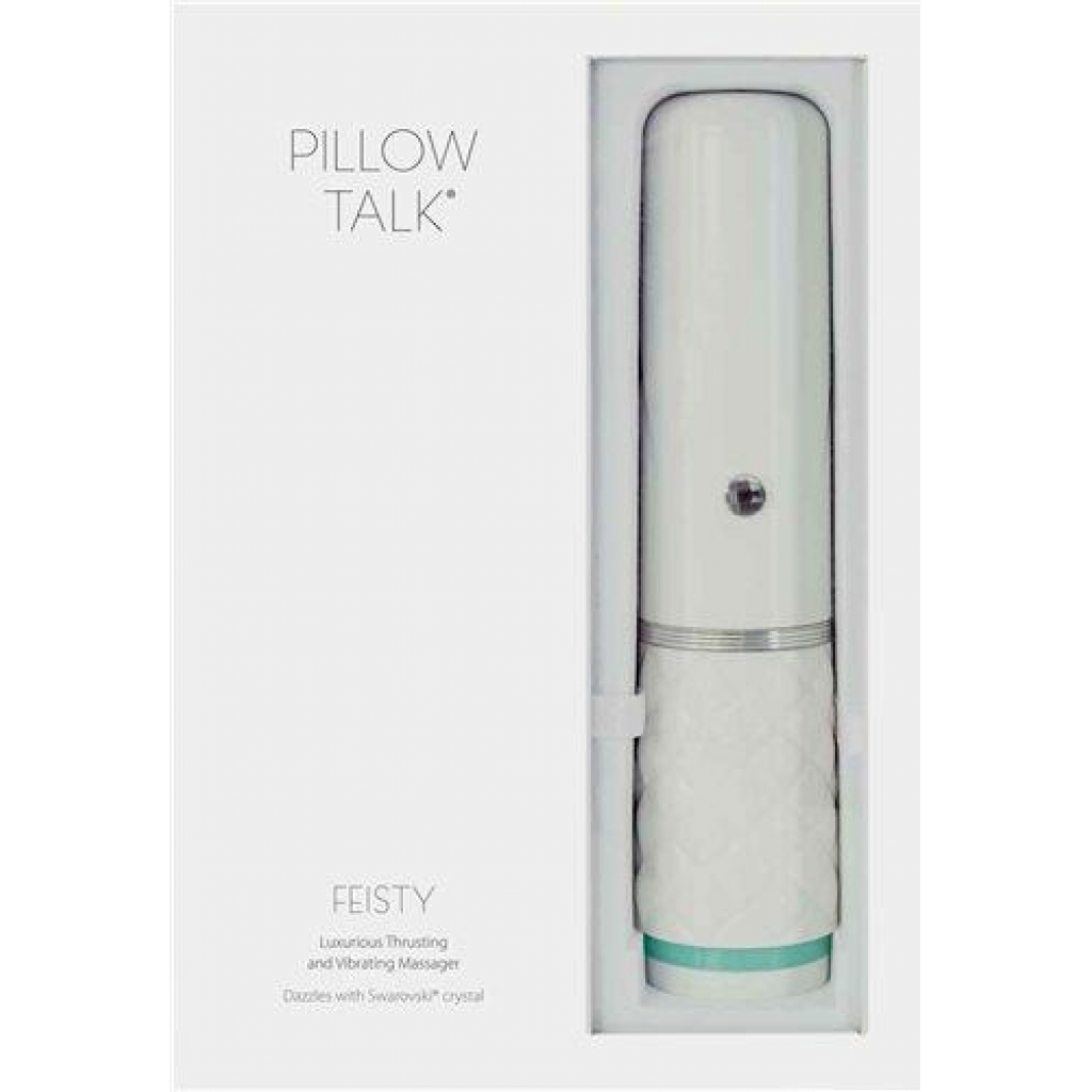 Pillow Talk Feisty Luxurious Thrusting & Vibrating Massager Teal - Modern Vibrators