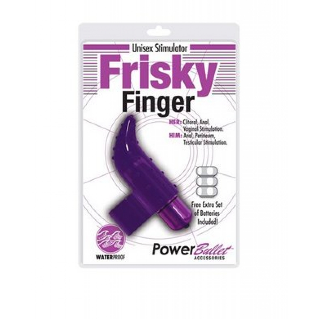 Frisky Finger Purple Vibrator - Finger Vibrators