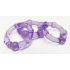 Beaded Elastomer C Rings 3 Pieces Pack - Purple - Cock Ring Trios