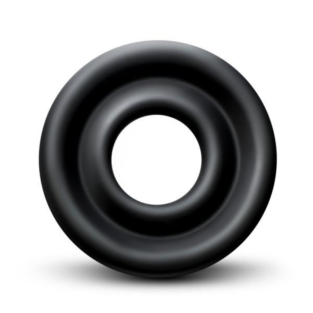 Performance Silicone Pump Sleeve Large Black - Couples Vibrating Penis Rings