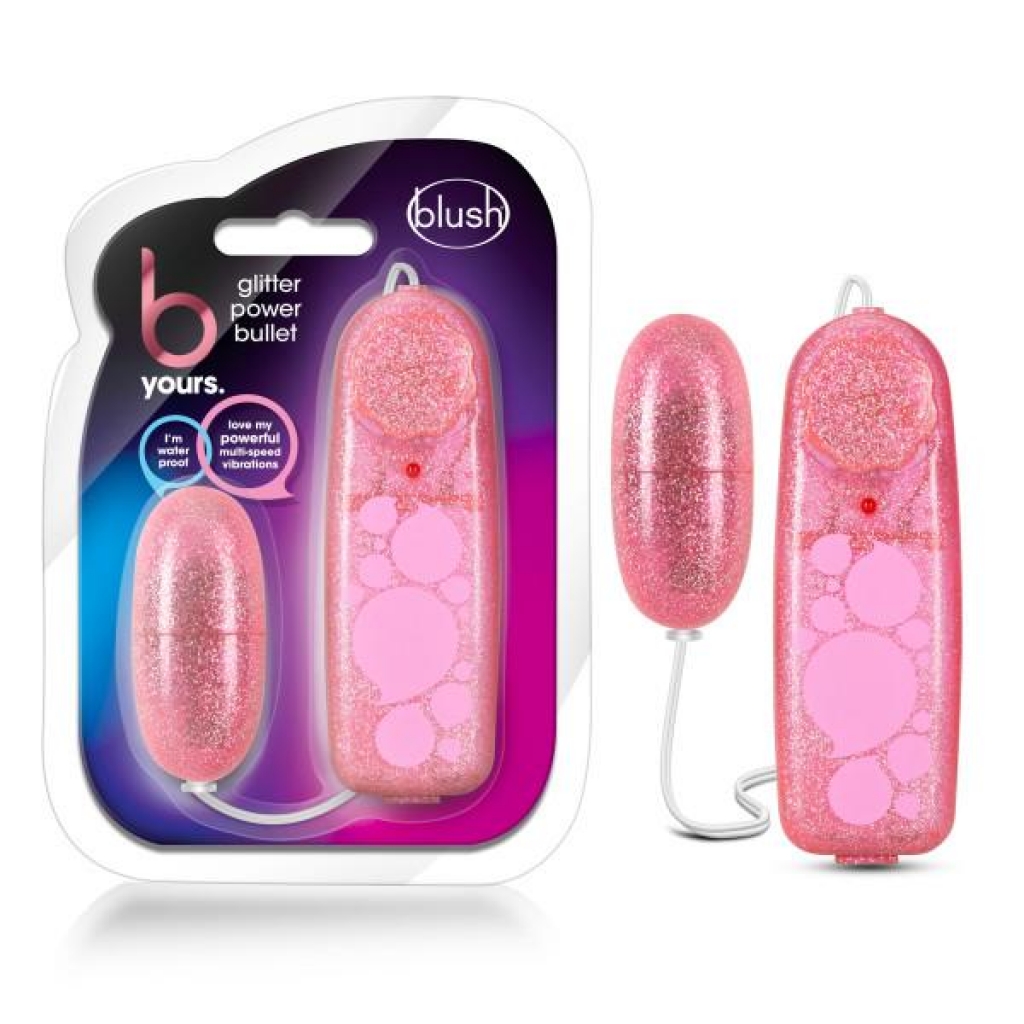 B Yours Glitter Power Bullet Pink - Bullet Vibrators