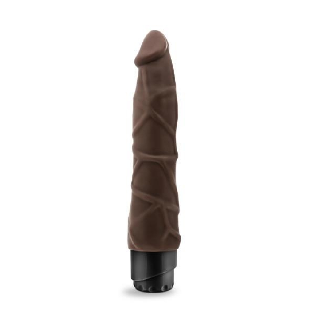 Dr. Skin Cock Vibe 1 - 9 Inch Chocolate Brown Realistic Dildo