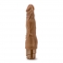 Dr Skin Cock Vibe #4 Mocha Brown Vibrating Dildo - Realistic