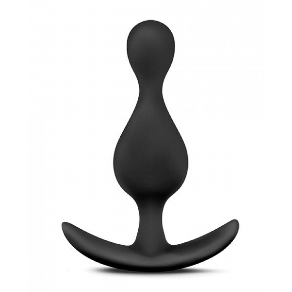 Anal Adventures Wave Plug Black - Anal Plugs