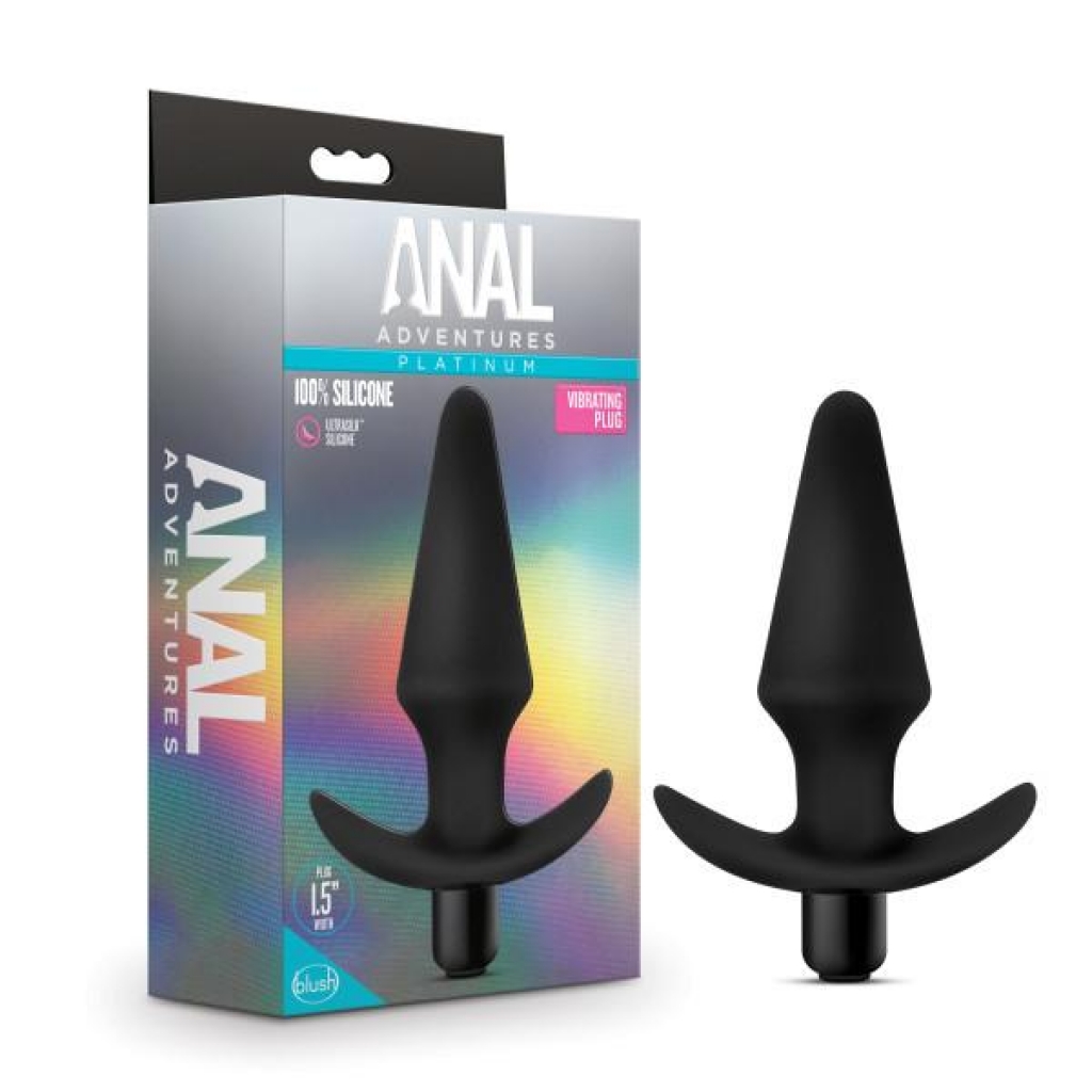 Anal Adventures - Vibrating Plug in Black