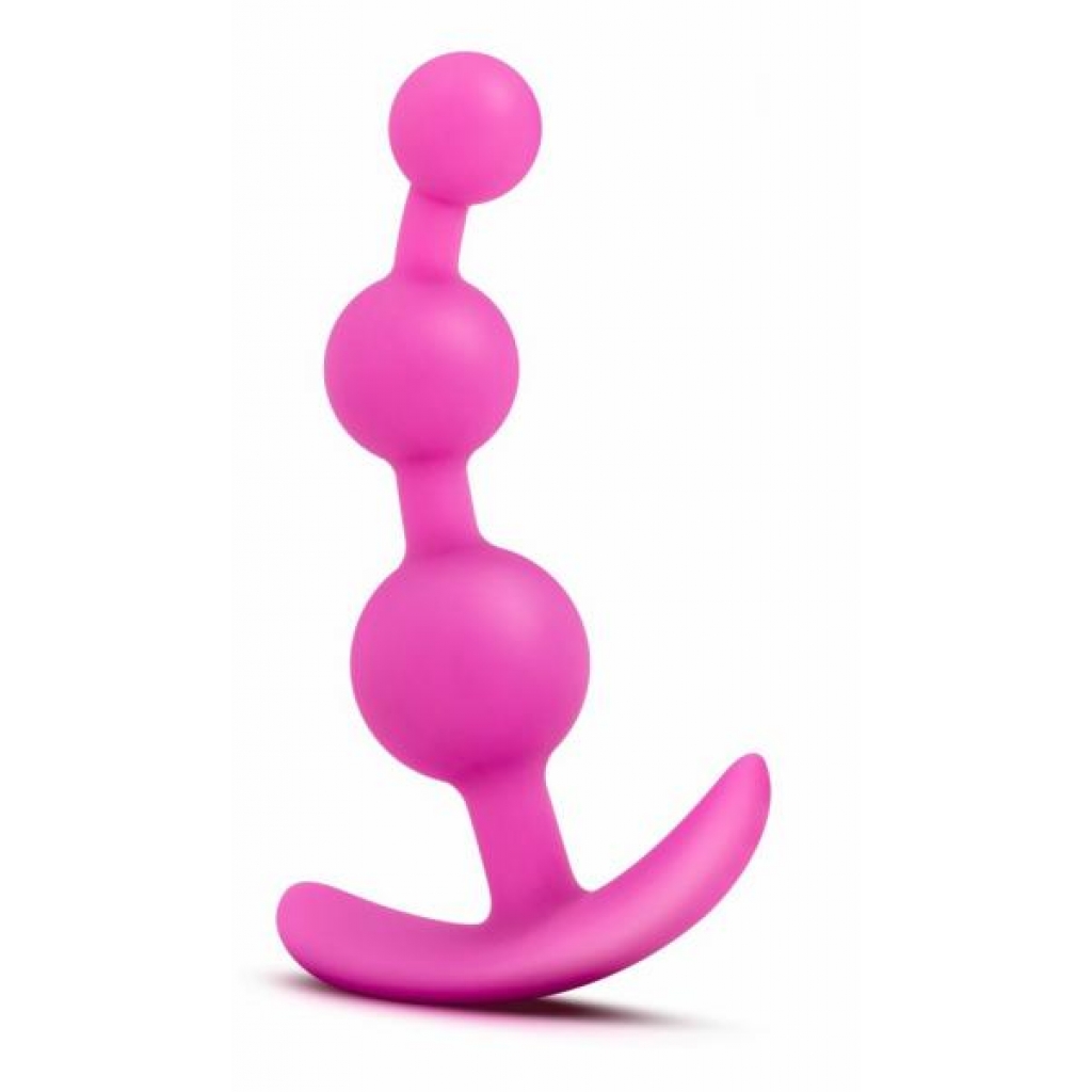 Luxe Be Me 3 Fuschia Anal Beads - Anal Beads