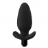 Anal Adventures Platinum Silicone Saddle Plug Black - Anal Plugs