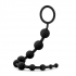 Anal Adventures Platinum Silicone 10 Anal Beads Black - Anal Beads