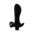 Anal Adventures Platinum Silicone Vibrating Prostate Massager 1 Black - Prostate Massagers