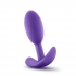 Luxe Wearable Vibra Slim Plug Small Purple - Anal Plugs