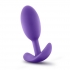 Luxe Wearable Vibra Slim Plug Medium Purple - Anal Plugs