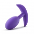 Luxe Wearable Vibra Slim Plug Medium Purple - Anal Plugs