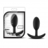 Luxe Wearable Vibra Slim Plug Medium Black - Anal Plugs