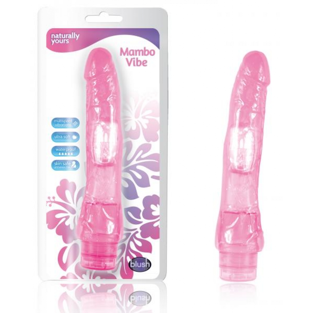 Mambo Vibrating Dong - 9 Inches Pink