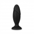 Anal Adventures Platinum Silicone Rocket Plug Black - Anal Plugs