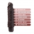 Dr. Skin Silicone Dr. David 8 In Vibrating Dildo Brown - Realistic