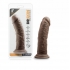 Dr. Skin 8 inches Cock With Suction Cup Chocolate Brown - Realistic Dildos & Dongs