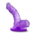 Naturally Yours 4 inches Mini Cock Purple Dildo - Realistic Dildos & Dongs