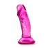 B Yours Sweet N Small 4 inches Dildo with Suction Cup Pink - Realistic Dildos & Dongs