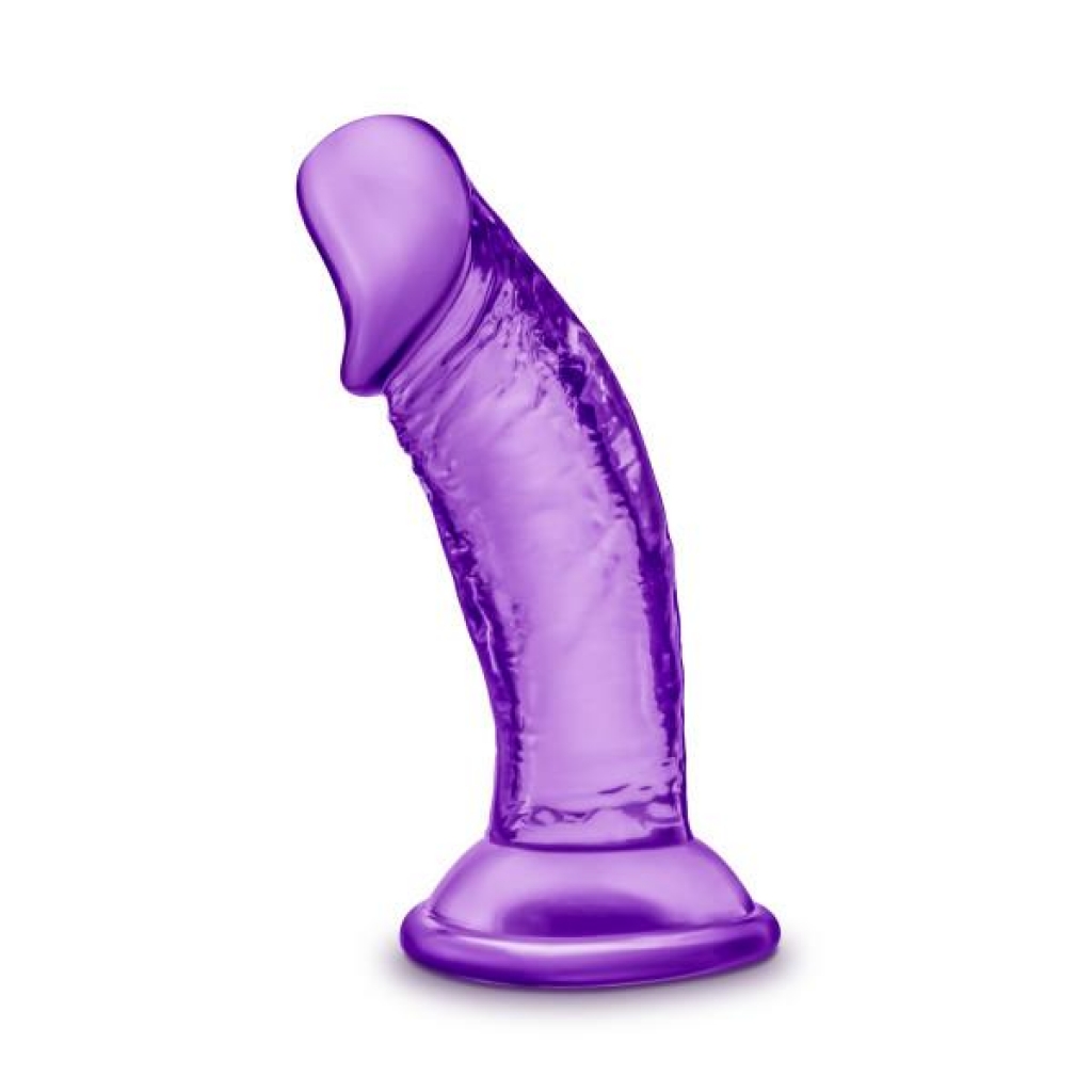 Sweet N Small 4 inches Dildo Suction Cup Purple - Realistic Dildos & Dongs