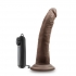 Dr Dave 7 inches Vibrating Cock Suction Cup Brown - Realistic