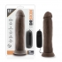 Dr. Skin Dr. Throb 9.5 inches Vibrating Cock Suction Cup Brown - Realistic