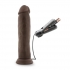 Dr. Skin Dr. Throb 9.5 inches Vibrating Cock Suction Cup Brown - Realistic