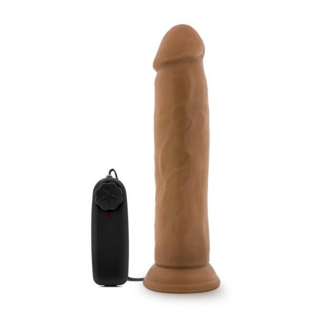 Dr. Throb 9.5 inches Vibrating Cock, Suction Cup Tan - Realistic