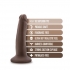 Dr. Skin Plus 5in Poseable Dildo Chocolate - Realistic Dildos & Dongs
