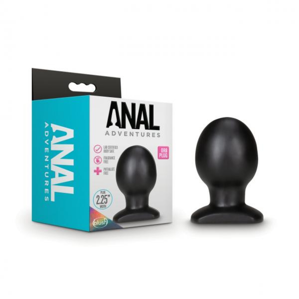 Anal Adventures Orb Plug Black - Anal Plugs