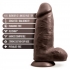 Au Naturel Chub 10in Dildo Chocolate - Realistic Dildos & Dongs