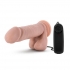 The Goalie Vibrating 8 Inches Realistic Dildo Beige - Realistic