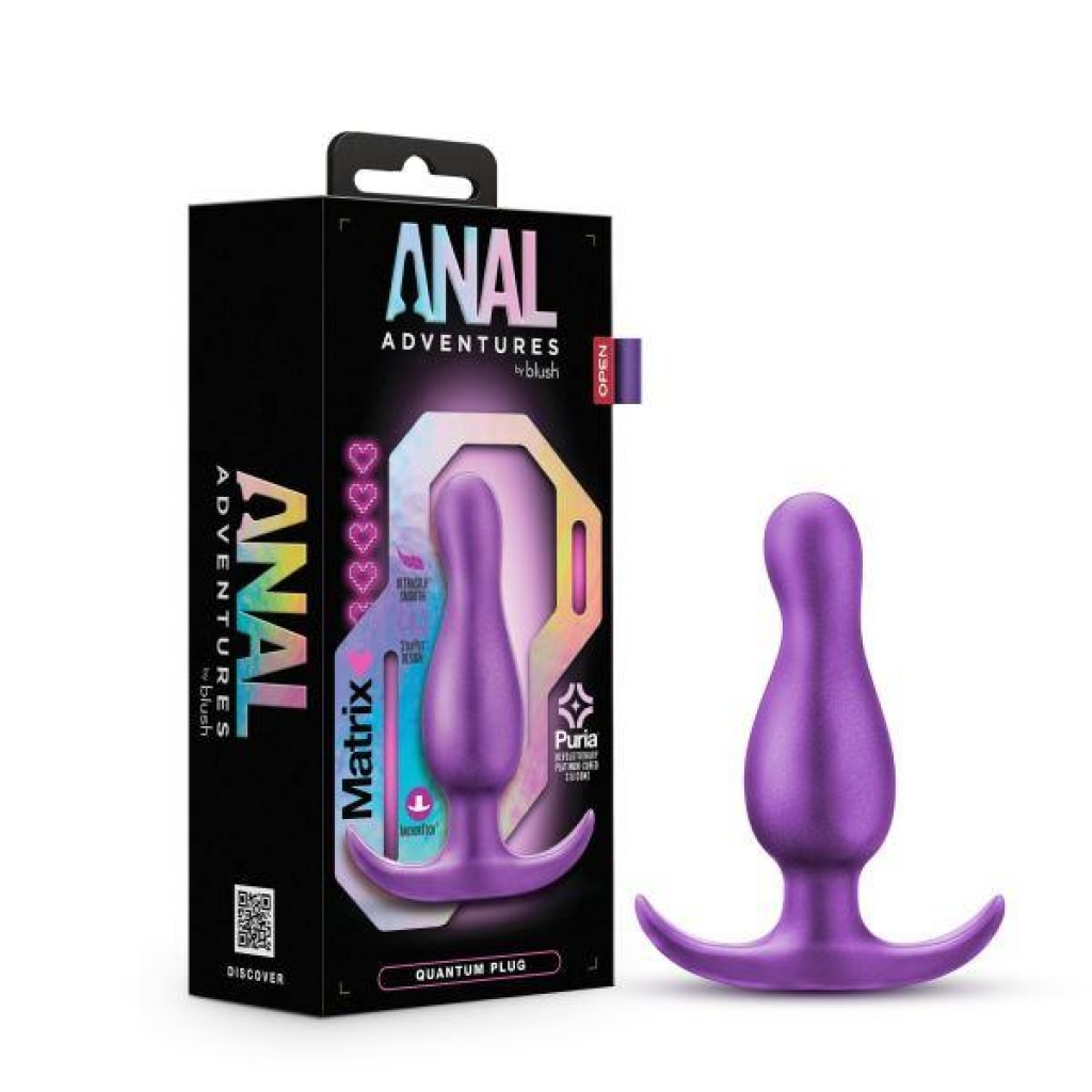 Anal Adventures Matrix Quantum Plug Galactic Purple - Anal Plugs