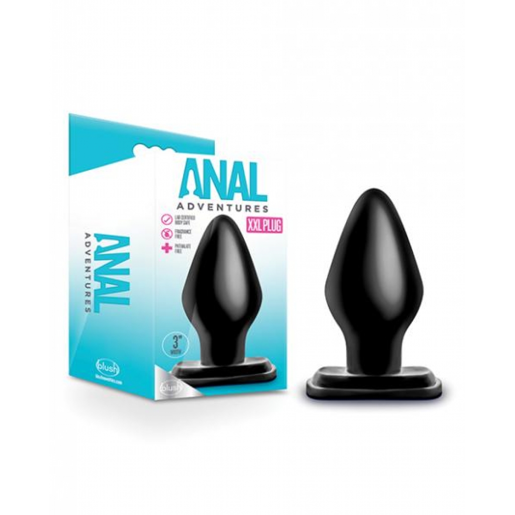 Anal Adventures Xxl Plug Black - Anal Plugs