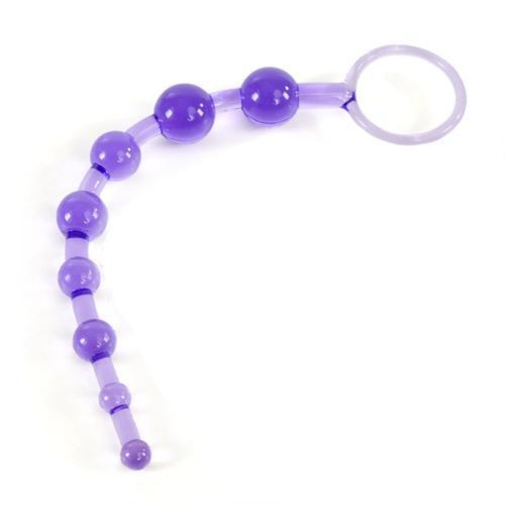 Beginner-Friendly Flexible Purple Anal Beads