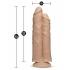 Dr. Skin Double Stuffed Double Dildo in Beige