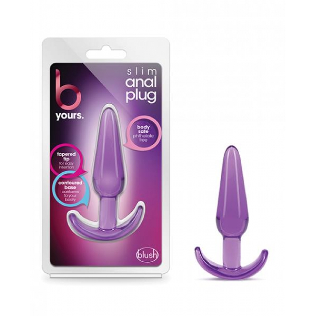 B Yours Slim Anal Plug Purple - Anal Plugs