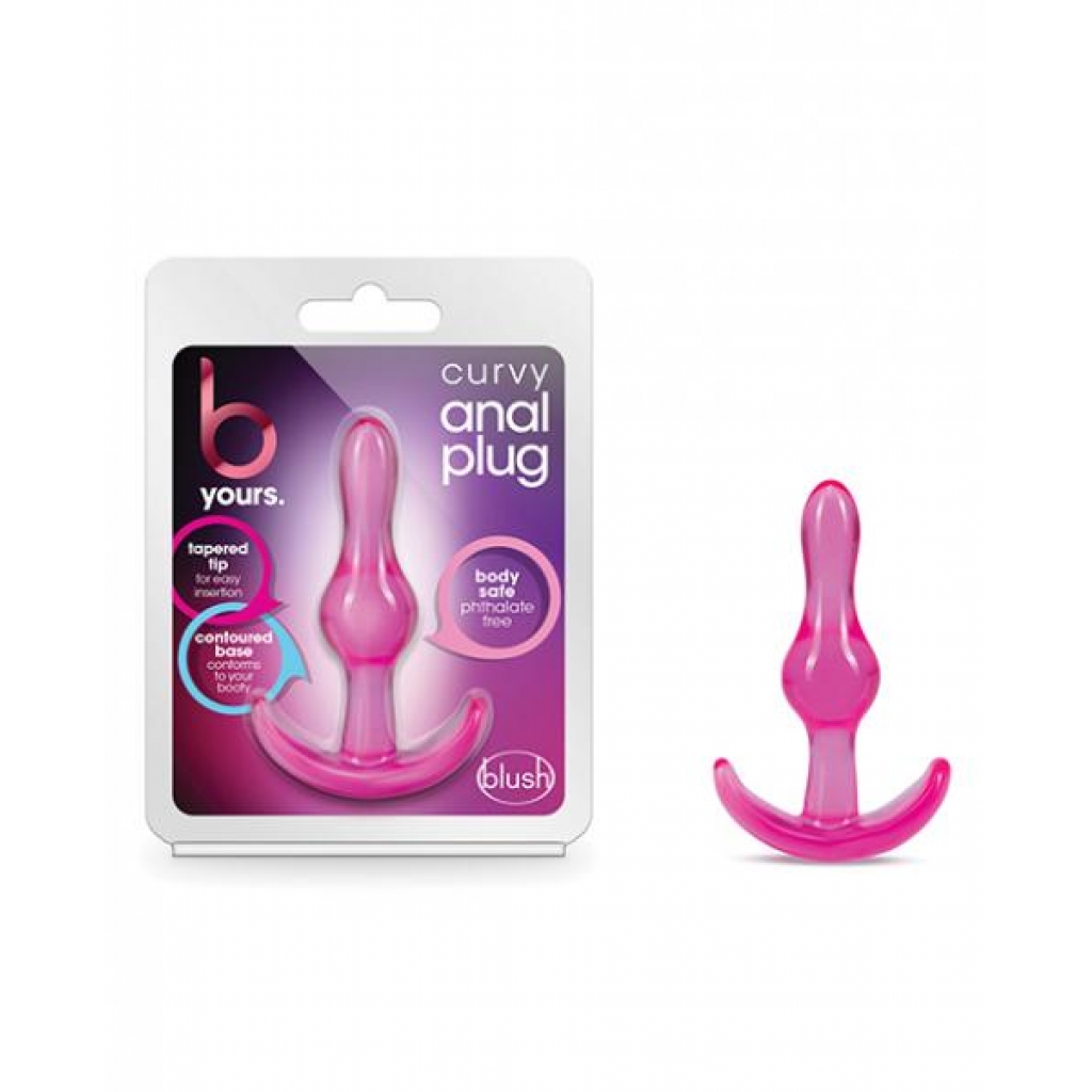 B Yours Curvy Anal Plug Pink - Anal Plugs