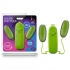 Double Pop Eggs Lime Green Vibrating Bullets - Bullet Vibrators