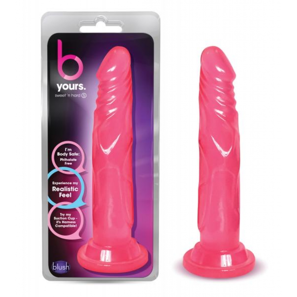 B Yours Sweet N Hard 5 Pink Realistic Dildo - Realistic Dildos & Dongs