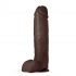 Au Naturel Huge 10-Inch Dildo - Chocolate