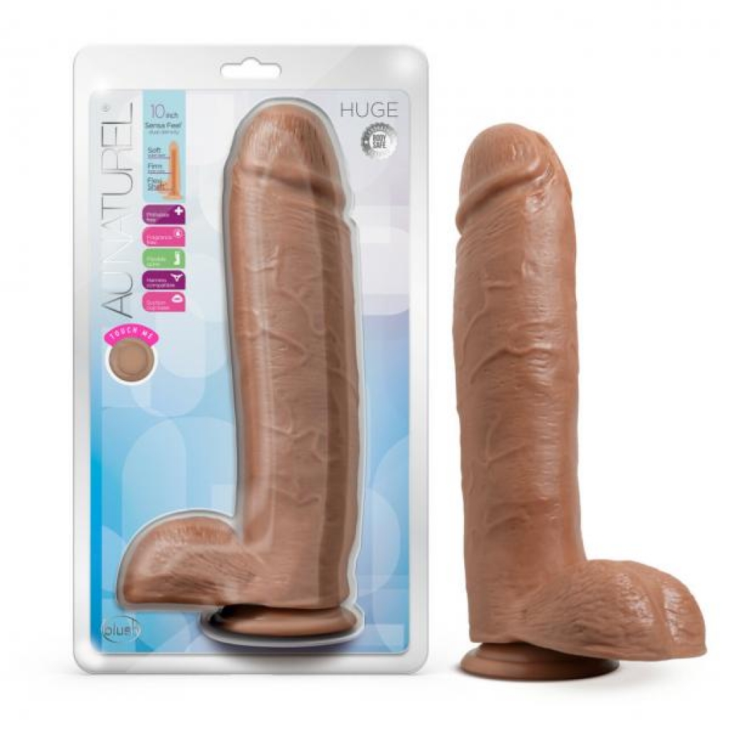 Au Naturel Huge 10in Dildo - Mocha