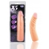 X5 7.5 inches Dildo with Flexible Spine Beige - Realistic Dildos & Dongs