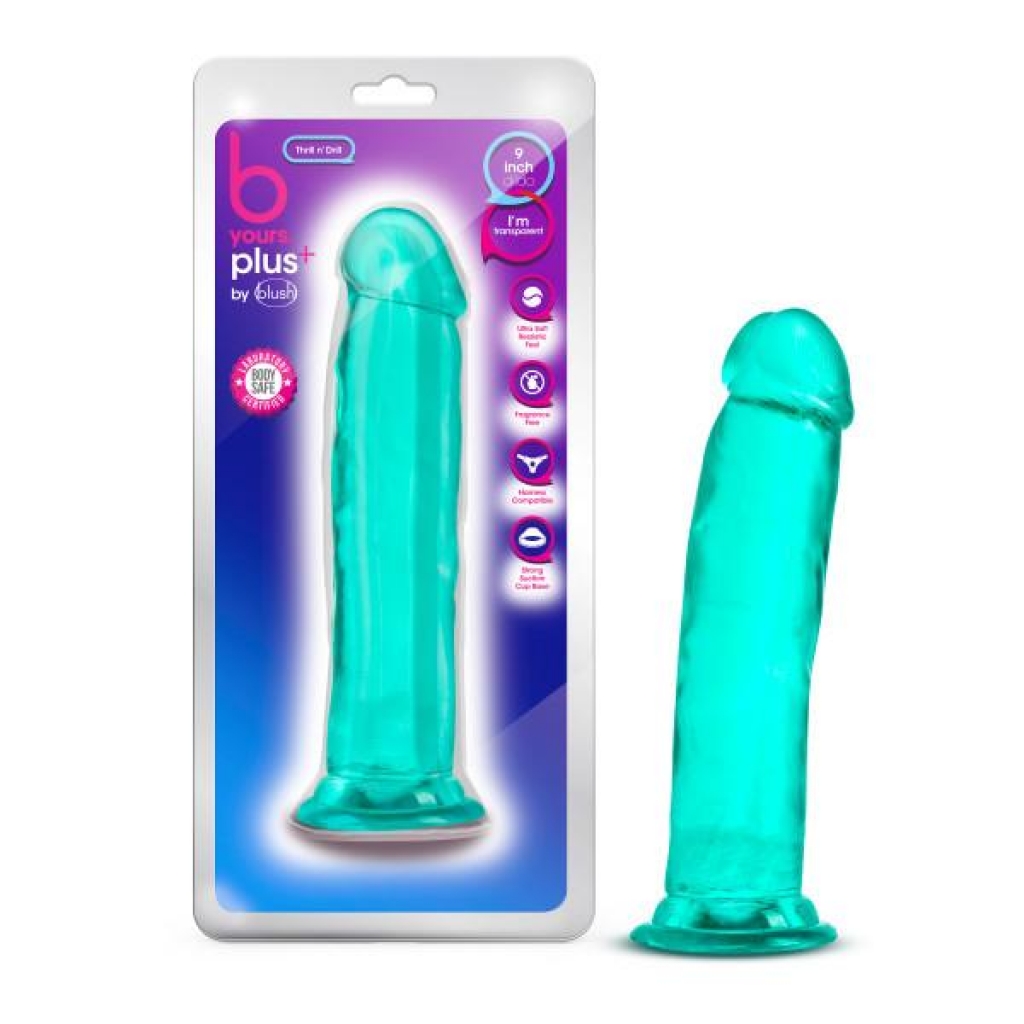 B Yours Plus Thrill N Drill Teal - Realistic Dildos & Dongs