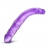 B Yours 14 inches Double Dildo Purple - Double Dildos